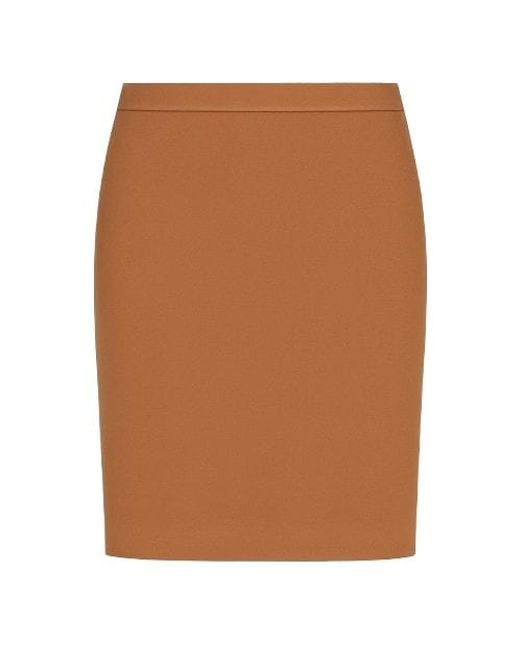 Conquista Brown Winter Pencil Skirt