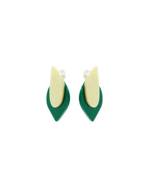 Gissa Bicalho Green Earring Short Organic E