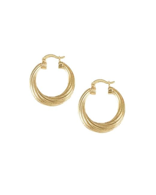 Maison De Gala Metallic Iris Hoop Earring