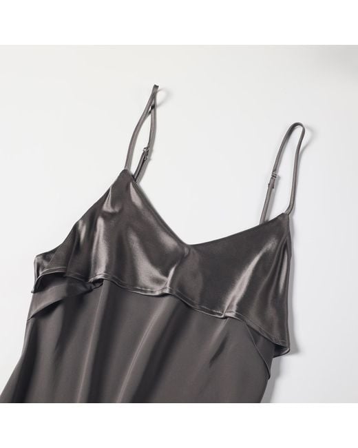 Soft Strokes Silk Brown River Nymph Pure Silk Slip Dress
