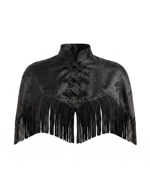 La Musa Black Baccara Cape