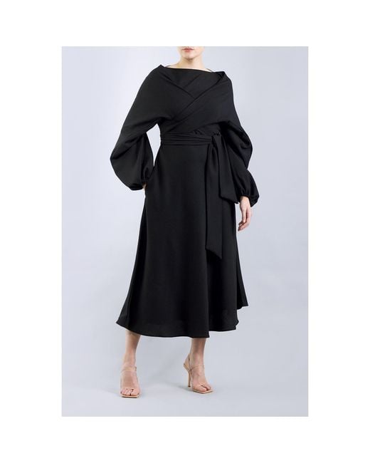 Meem Label Blue Crawford Midi Dress