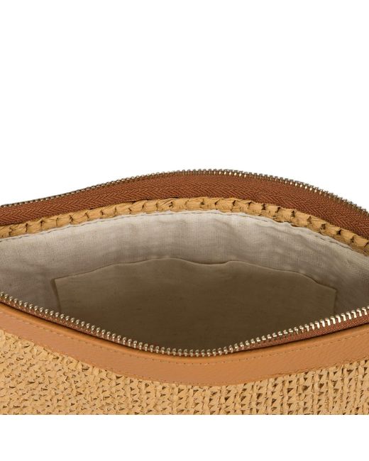 Springmoonatelier Brown Sunlight Raffia Handbag