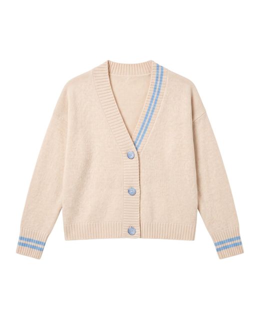 Brodie Cashmere Natural J'Adore La Mer Cardi
