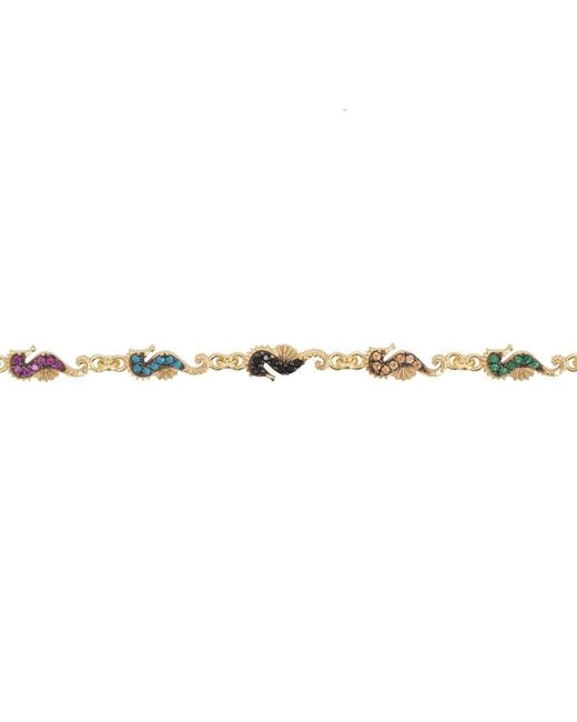 Latelita London Metallic Seahorses Bracelet Gold