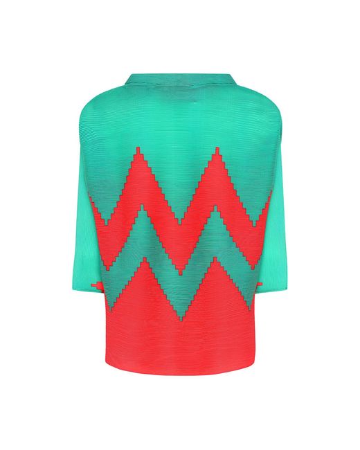 Beatrice von Tresckow Red Zig Zag Jumper