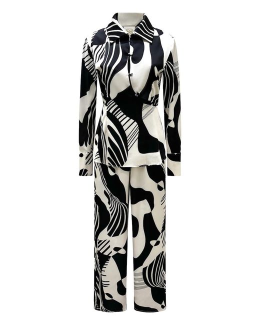 Why Mary White And Retro Pants Suit