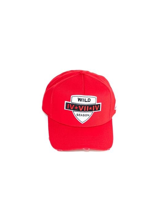474 co Red 474 Wild Season Baseball Hat for men
