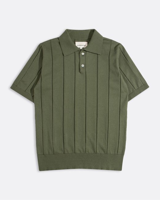 Far Afield Green Jacobs Knit Polo for men