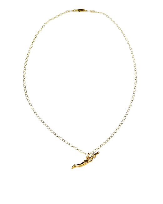 Lexi Jewelry Metallic Swimmer Charm Necklace