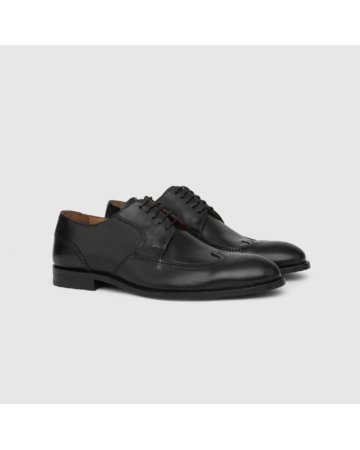 Ilvi Black Asta Leather Oxford for men