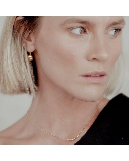 Tory Long Yellow The Orb Earrings