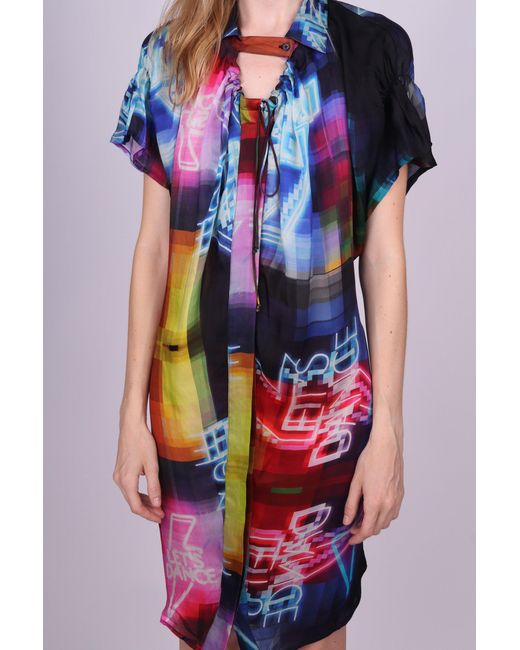 Any Old Iron Blue Lets Dance Shirt Dress