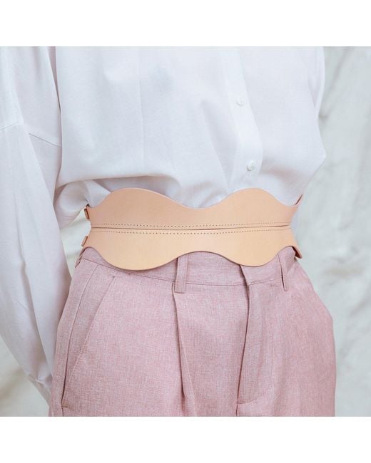 Haute Cuir Natural Neutrals Nude Fira Corset Belt