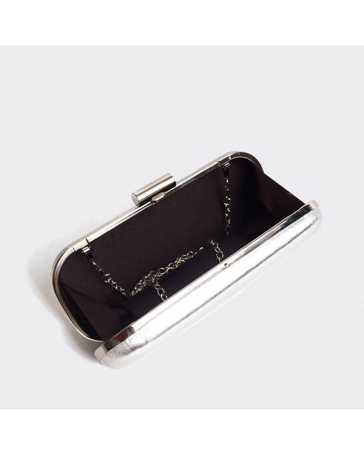 Springmoonatelier White Metallic Clutch Bag – Small Size, Big Elegance