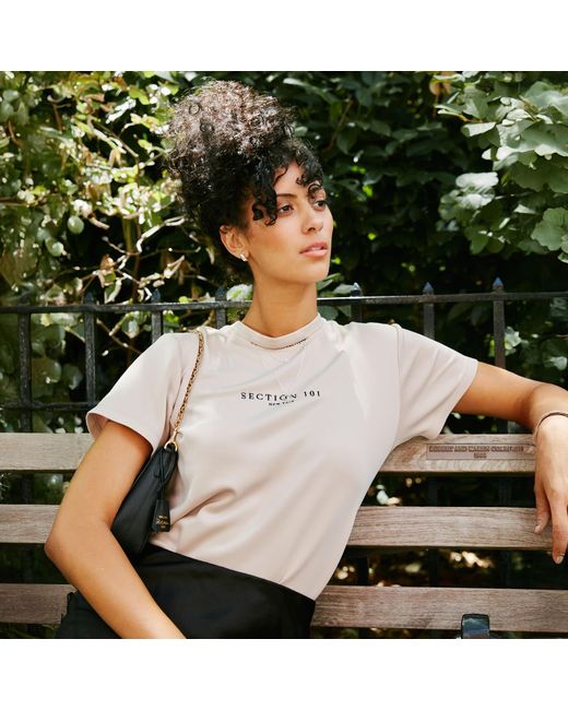 SECTION 101 Natural Neutrals Madison Tee- Tan