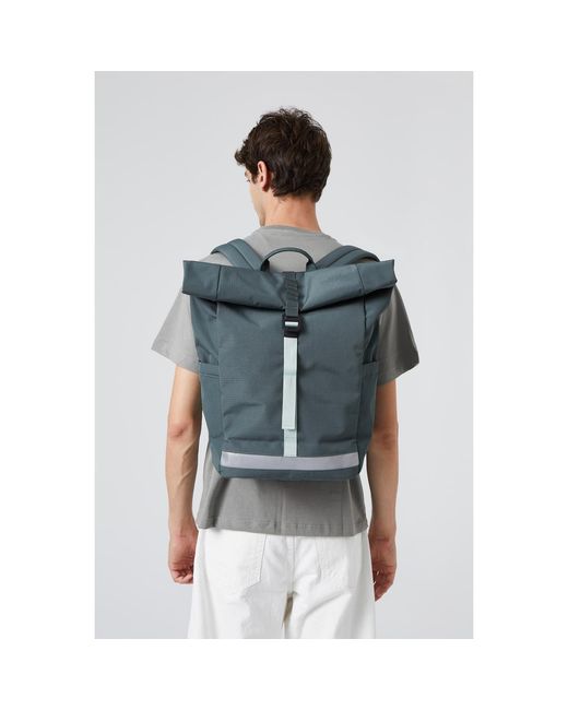 Lefrik Blue Lars Roll Top Backpack Laurel for men