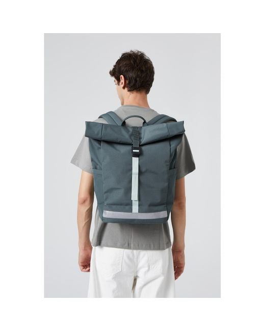 Lefrik Blue Lars Roll Top Backpack Laurel for men