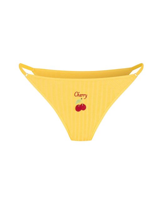 House of Silk Yellow Cherry Panty