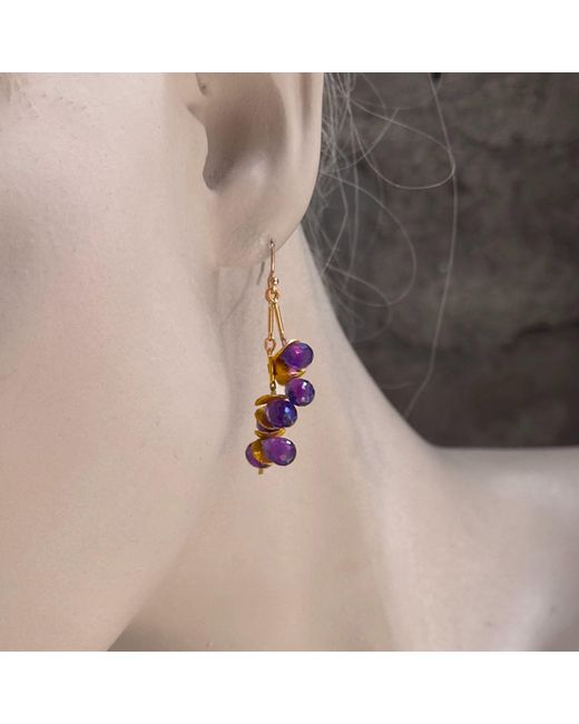 Lori Kaplan Design Purple Signature Amethyst Earrings