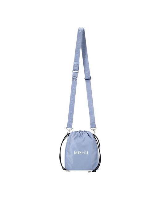 MARHEN.J Blue Recycled Nylon Mini Cross Bag