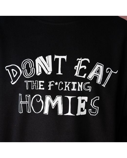 Dont Eat the Homies Black Dont Eat The Effing Homies Crewneck for men