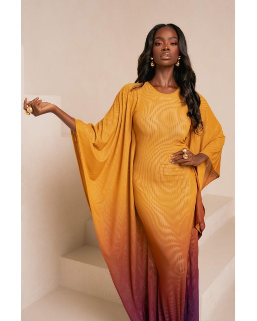 Ofuure Purple Sol Kaftan Dress