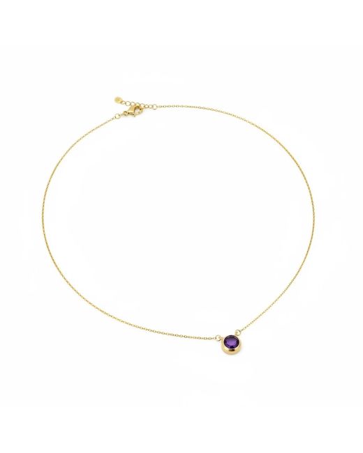 By Virgo Metallic Amethysta Necklace