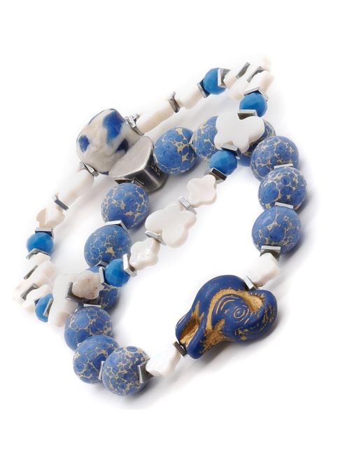 Ebru Jewelry Blue Wish Your Dreams Bracelet Set