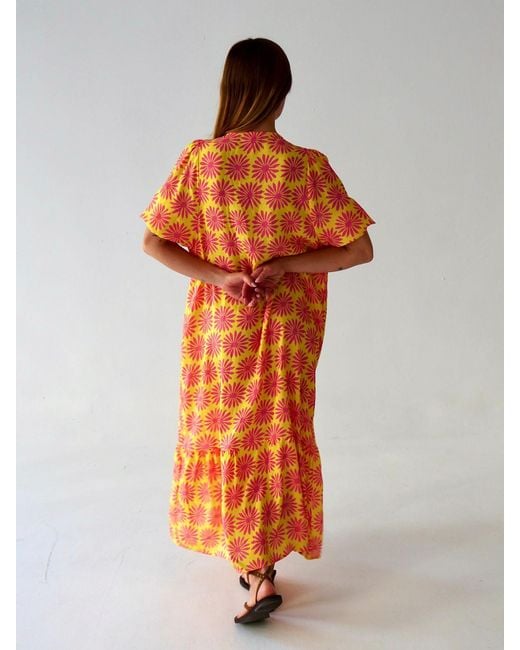 Mind Traveler Orange Mica Dress