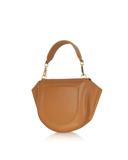 Le Parmentier Brown Astorya Leather Mini Bag W/shoulder Strap