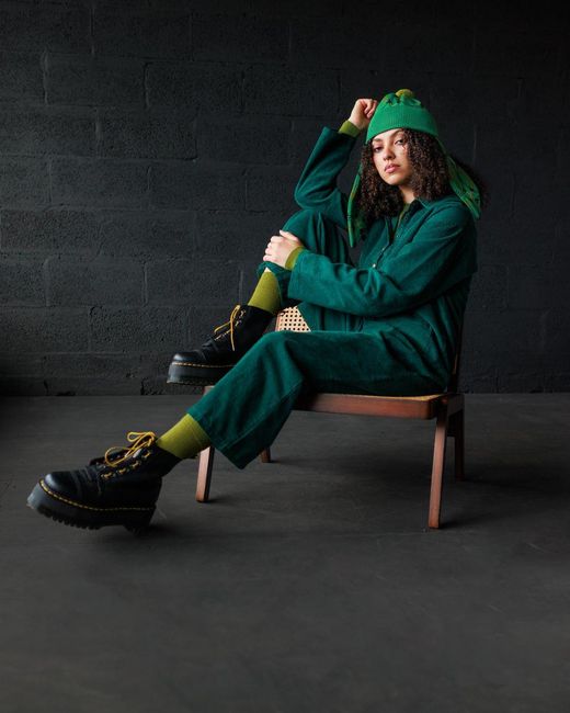 Mabli Green Cord Overalls