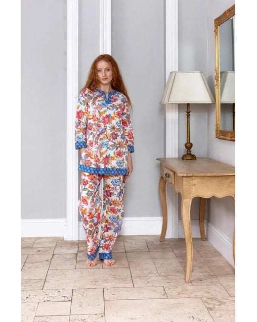 Inara White Goa Carnival Cotton Pyjamas
