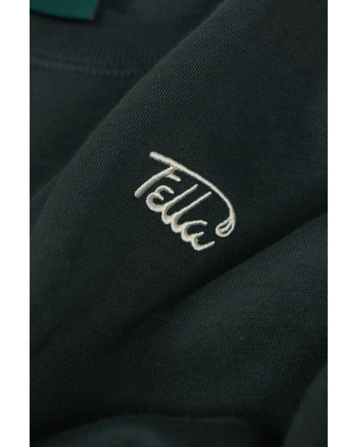 FELLA SWIM Green Gavan Oversized Crewneck Sweater for men