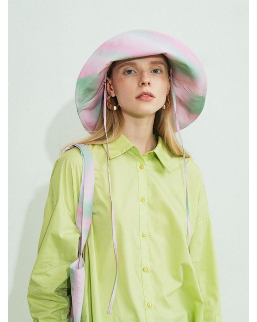 Lost Pattern Pink Day Dream Reversible Sun Hat
