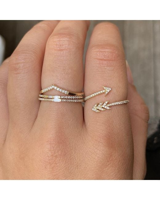 KAMARIA Metallic Arrow Diamond Ring