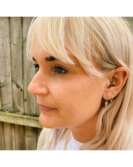 Zohreh Metallic Nose Ring 9K