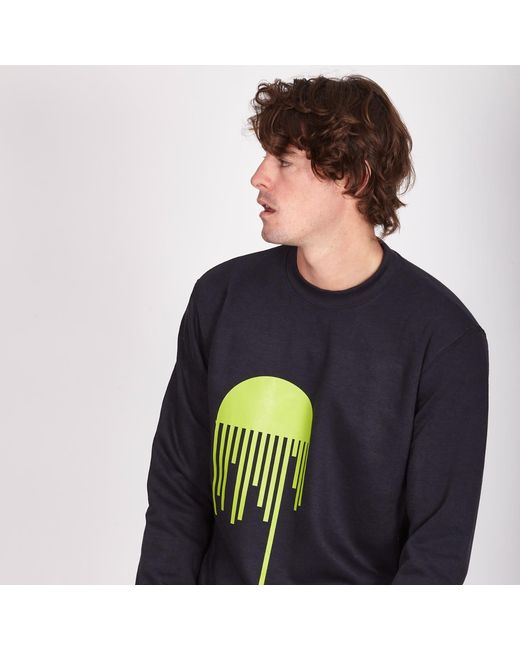 SOHUMAN Blue Reain Organic Cotton Sweatshirt