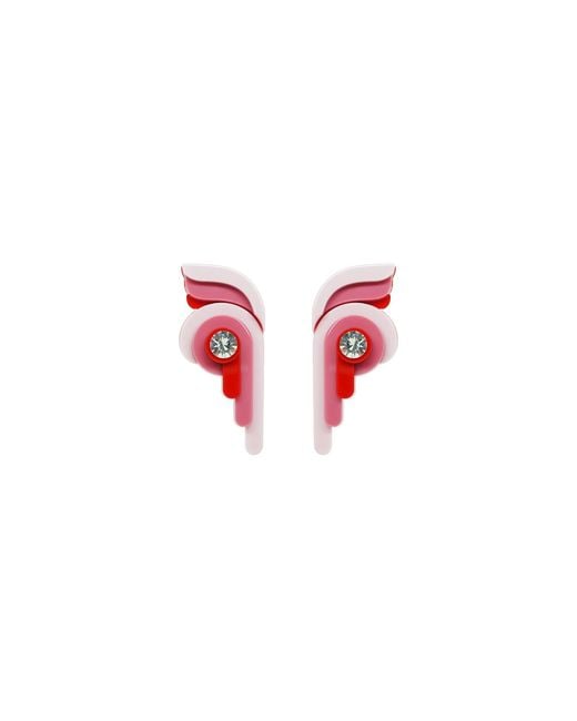 Gissa Bicalho Multicolor Handmade Acrylic Earring Butterfly