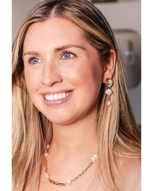 Loni Paul Jewelry Metallic Keshi Pearl Necklace