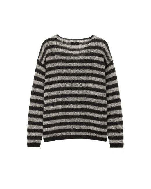 Other Uk Black Oversized Classic Stripe Navarro Jumper