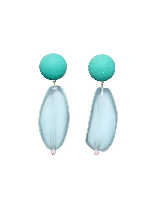 Malolo Jewelry Blue Aomi Drop Earrings
