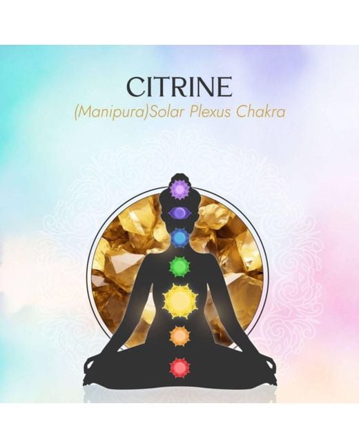 The Jewellery Store London Metallic Solar Plexus Chakra/Manipura Chakra Charm Necklace