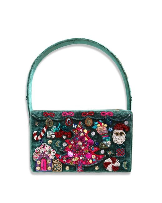 Simitri Green The Cutest Ugly Christmas Box Clutch