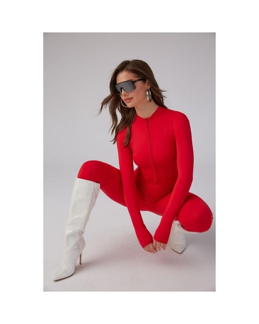 Altra Volta Red Sculpt Soft Zip Jumpsuit