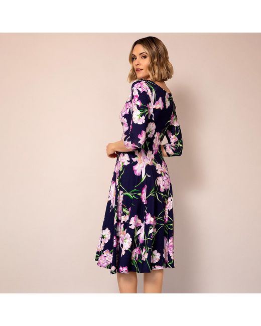 Alie Street London Blue Annie Dress Midnight Blossom