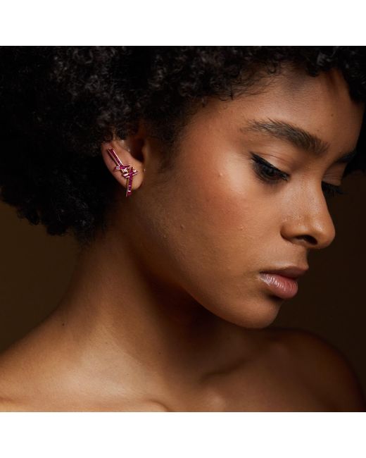 Kasun Metallic Lucky Star Earrings