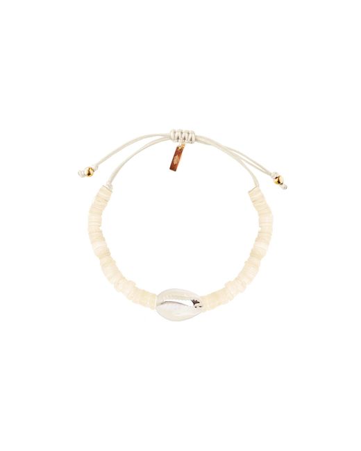 Adriana Pappas Designs White Heishi Natural Shell Bracelet