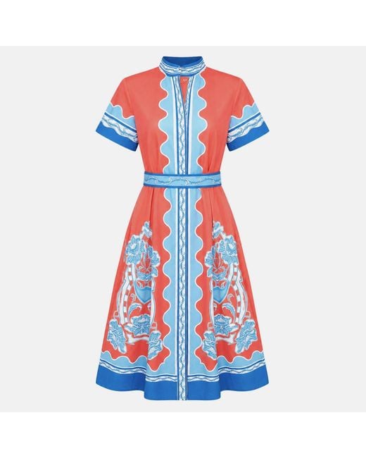 IslaPayal Blue Sydney Shirtdress