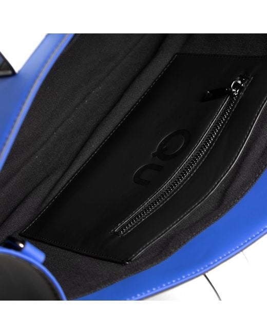 Qu Blue Matte Tote Bag